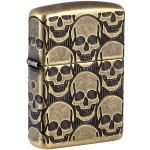 Зажигалка Zippo (Зиппо) Armor® Antique Brass Cackling Cranium 46302