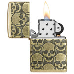 Зажигалка Zippo (Зиппо) Armor® Antique Brass Cackling Cranium 46302