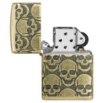 Зажигалка Zippo (Зиппо) Armor® Antique Brass Cackling Cranium 46302