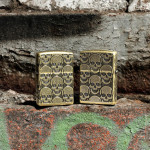 Зажигалка Zippo (Зиппо) Armor® Antique Brass Cackling Cranium 46302