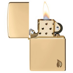 Зажигалка Zippo (Зиппо) Armor® High Polish Brass Flame Design 46397