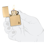 Зажигалка Zippo (Зиппо) Armor® High Polish Brass Flame Design 46397