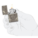 Зажигалка Zippo (Зиппо) 3D Metal Head Design 46357