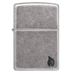 Зажигалка Zippo (Зиппо) Armor® Antique Silver Plt Flame Design 46399
