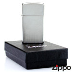 Запальничка Zippo (Зіппо) вузька BRUSH FINISH CHROME 1600