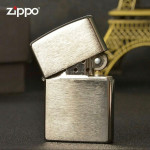 Набор Zippo (Зиппо) Зажигалка CLASSIC brushed chrome 200 + топливо Zippo 125мл + набор из 6 кремней Zippo в блиcтере