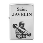 Набір Zippo (Зіппо) Запальничка Saint Javelin 205 J + Паливо 125мл + набір Кремнів