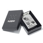 Набор Zippo (Зиппо) Зажигалка Бандерівське Смузі 205 BS + Топливо 125мл + набор Кремней