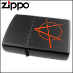 Запальничка Zippo (Зіппо) BLACK MATTE ANARCHY 20842