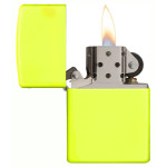 Запальничка Zippo (Зіппо) Neon Yellow Lighter logo 28887ZL
