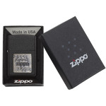 Запальничка Zippo (Зіппо) BRASS EMBLEM BLACK CRACKLE 362