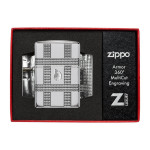 Зажигалка  Zippo (Зиппо) Geometric Weave Design Armor 49079