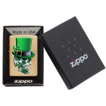 Зажигалка  Zippo (Зиппо) Irish Skull Design 49121
