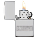 Зажигалка  Zippo (Зиппо) Etched Freedom Design 49129