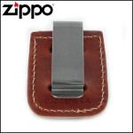 Чехол Zippo (Зиппо) коричневый с клипсой LPCB