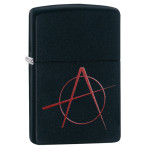 Запальничка Zippo (Зіппо) BLACK MATTE ANARCHY 20842