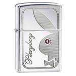 Зажигалка Zippo (Зиппо) PLAYBOY BUNNY W/PINK SWAROVSKI 24789