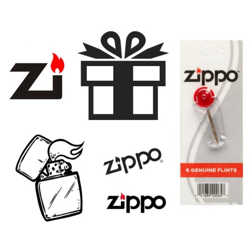 Подарунковий Набір Кремнів Zippo (Зіппо) (6шт. у блістері)