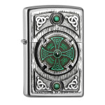 Зажигалка Zippo (Зиппо) Emblem Celtic Green Cross 2005167