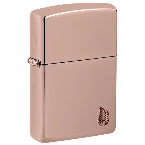 Запальничка Zippo (Зіппо) Armor® High Polish Rose Gold Flame Design 46401