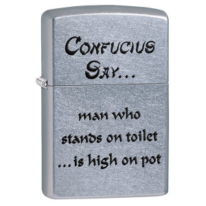 Запальничка Zippo (Зіппо) CONFUCIUS SAY TOILET 28459