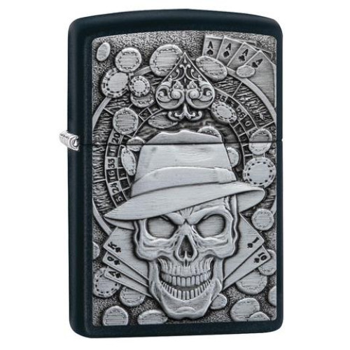 Запальничка Zippo (Зіппо) Gambling Skull 49183