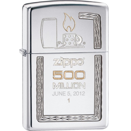 Запальничка Zippo (Зіппо) Armor 500th Million Limited Edition High Polish Chrome 28413