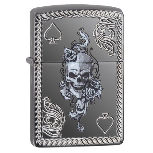 Запальничка Zippo (Зіппо) Spade & Skull Design Armor 29666