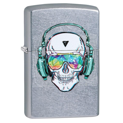 Запальничка Zippo ( Зіппо) 207 Skull Headphone Design 29855