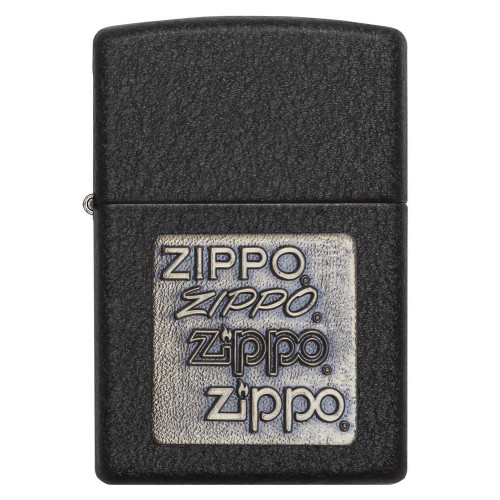 Зажигалка Zippo (Зиппо) BRASS EMBLEM BLACK CRACKLE 362