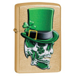 Зажигалка  Zippo (Зиппо) Irish Skull Design 49121