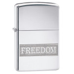 Зажигалка  Zippo (Зиппо) Etched Freedom Design 49129