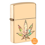 Запальничка Zippo (Зіппо) Pot Leaf Fusion Design 49240