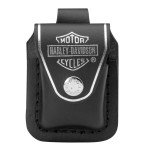 Чохол Zippo (Зіппо) чорний з петелькою на кнопці HDPBK