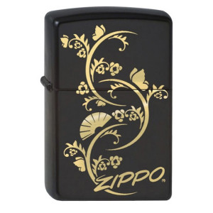 Зажигалка Zippo (Зиппо) FLORAL FAN 218.907
