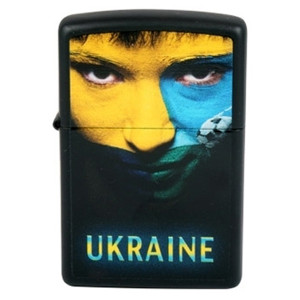 Зажигалка Zippo (Зиппо) UKRAINE SOCCER FACE 218US
