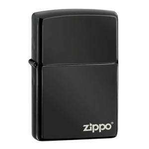 Зажигалка Zippo (Зиппо) EBONY W/ZIPPO LOGO 24756ZL