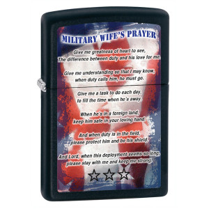 Зажигалка Zippo (Зиппо) Military Wifes Prayer 28315