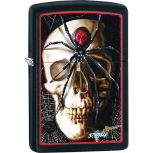 Зажигалка Zippo (Зиппо) Mazzi Skull & Spider 28627