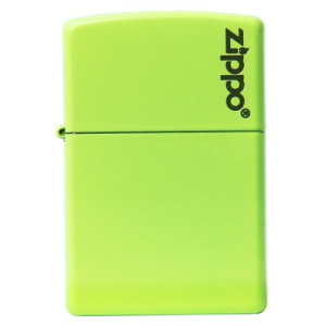 Зажигалка Zippo (Зиппо) Neon Yellow Lighter logo 28887ZL