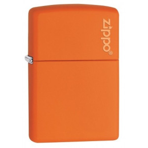 Запальничка Zippo (Зіппо) ORANGE MATTE w/ZIPPO LOGO 231ZL