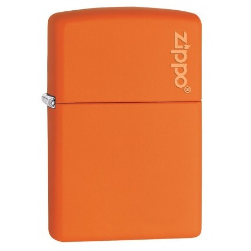 Запальничка Zippo (Зіппо) ORANGE MATTE w/ZIPPO LOGO 231ZL