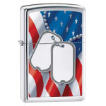 Зажигалка Zippo (Зиппо) FLAG & DOG TAG 28291