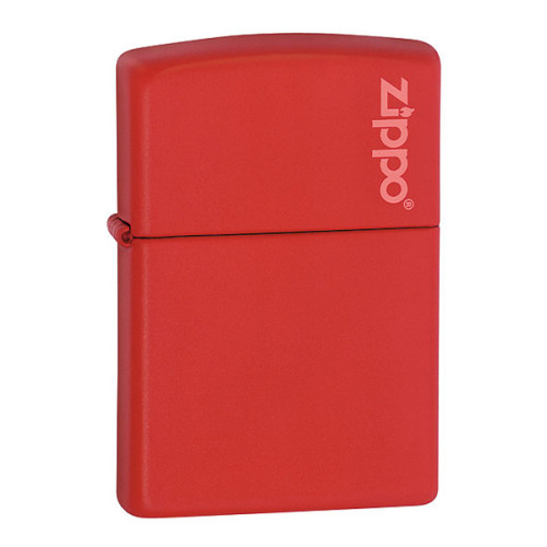 Запальничка Zippo (Зіппо) RED MATTE w/ZIPPO LOGO 233ZL
