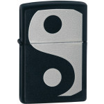Запальничка Zippo (Зіппо) BLACK MATTE, YING YANG 24472