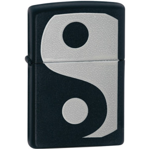 Запальничка Zippo (Зіппо) BLACK MATTE, YING YANG 24472