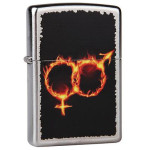 Зажигалка Zippo (Зиппо) MAN WOMAN FIRE 28446