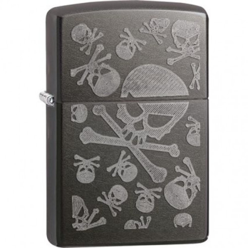 Запальничка Zippo (Зіппо) Iced Skulls 28685