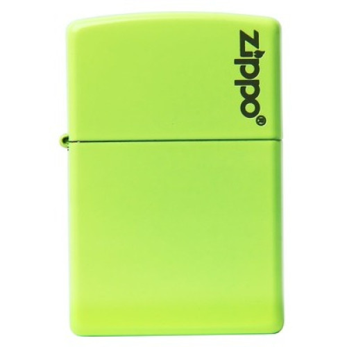 Запальничка Zippo (Зіппо) Neon Yellow Lighter logo 28887ZL
