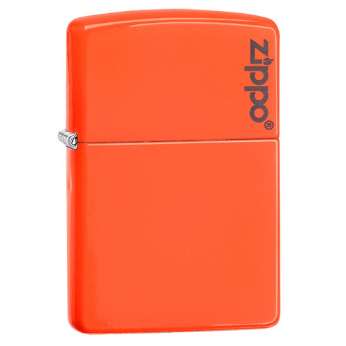 Запальничка Zippo (Зіппо) Neon Orange Lighter LOGO 28888ZL